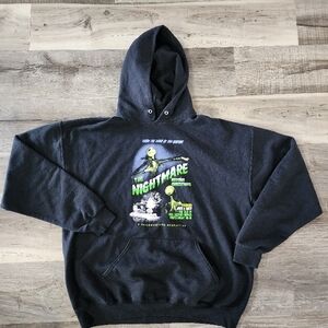 Black Graphic Nightmare Before Christmas Hoodie